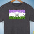 Genderqueer Pride Pirate Flag Premium Unisex T-Shirt - Dark Grey Heather